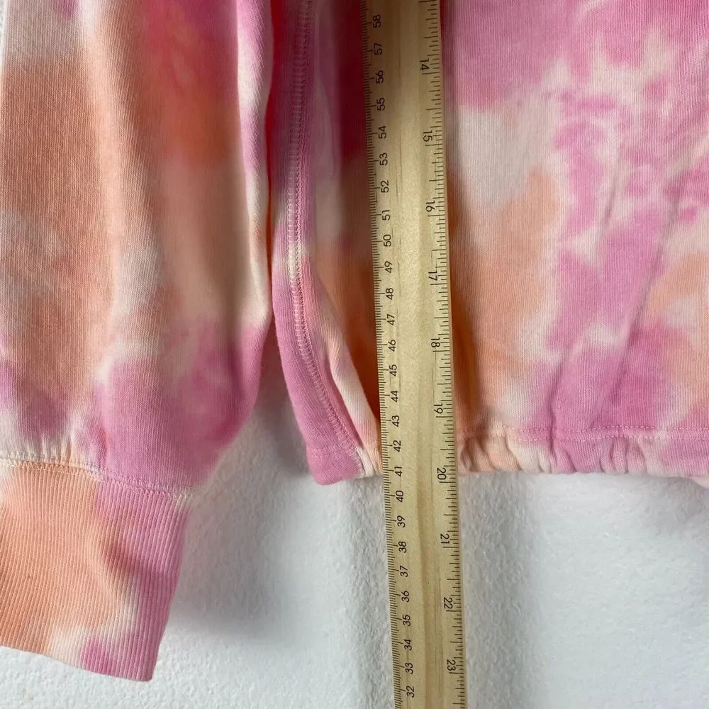 Justice‎ Active Cropped Sweatshirt Size 12 Pullover Tie Dye Girls Youth Pink